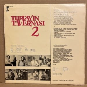 TURGAY NOYAN - TURGAY'IN TAVERNASI 2 / ERCAN TURGUT, AHMET AKINSEL (1980) - LP 2.EL PLAK