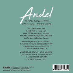 ANDEL: KEMAN KONÇERTOSU, VİYOLONSEL KONÇERTOSU, CİHAT AŞKIN, RAHŞAN APAY, BURAK TÜZÜN (2020) - CD KALAN MÜZİK SIFIR