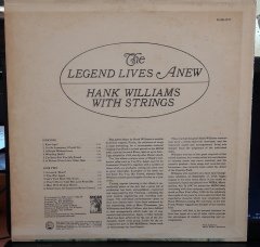 HANK WILLIAMS - THE LEGEND LIVES ANEW - PLAK 2.EL