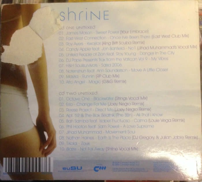 SHRINE DEEP SOUL & JAZZY HOUSE 2CD 2EL