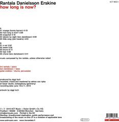 IIRO RANTALA LARS DANIELSSON PETER ERSKINE - HOW LONG IS NOW (2016) - LP ACT MUSIC 180GR SIFIR PLAK