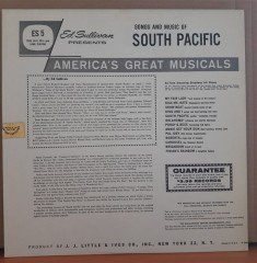 ED SULLIVAN PRESENTS SONGS AND MUSIC OF SOUTH PASIFIC (1960) - LP 2.EL PLAK