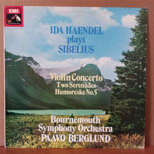 IDA HAENDEL PLAYS SIBELIUS, BOURNEMOUTH SYMPHONY ORCHESTRA, PAAVO BERGLUND – VIOLIN CONCERTO / TWO SERENADES / HUMORESKE NO.5 - LP 2.EL YERLİ BASKI PLAK