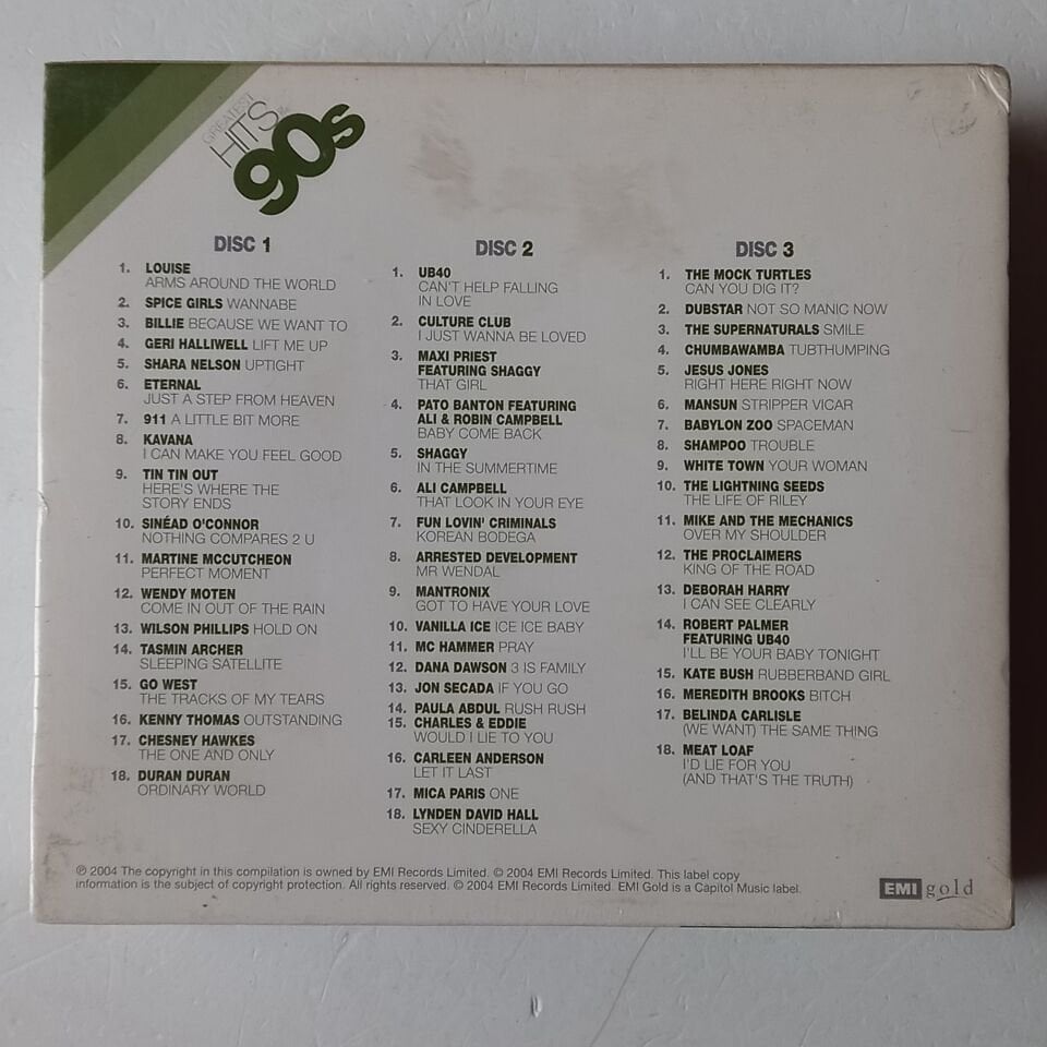 GREATEST HITS OF THE 90S (2004) - 3CD BOX SET AMBALAJINDA SIFIR