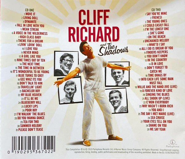 CLIFF RICHARD & THE SHADOWS – THE BEST OF THE ROCK 'N' ROLL PIONEERS (2019) - 2CD SIFIR
