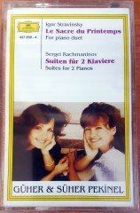 STRAVINSKY - LE SACRE DU PRINTEMPS / RACHMANINOV - SUITES FOR 2 PIANOS CASSETTE MADE IN TURKEY ''NEW''