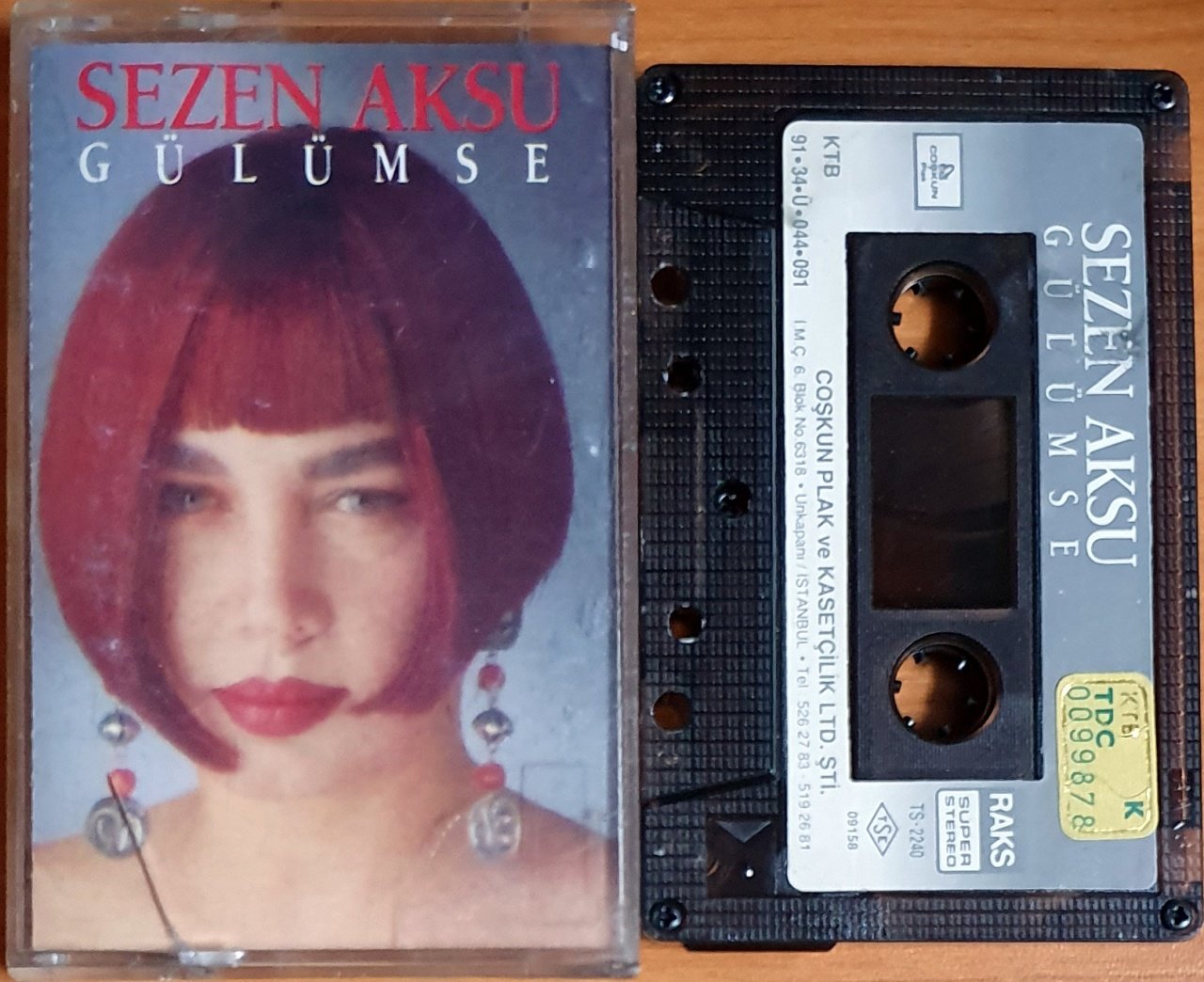 SEZEN AKSU - GÜLÜMSE (1991) - KASET COŞKUN 2.EL