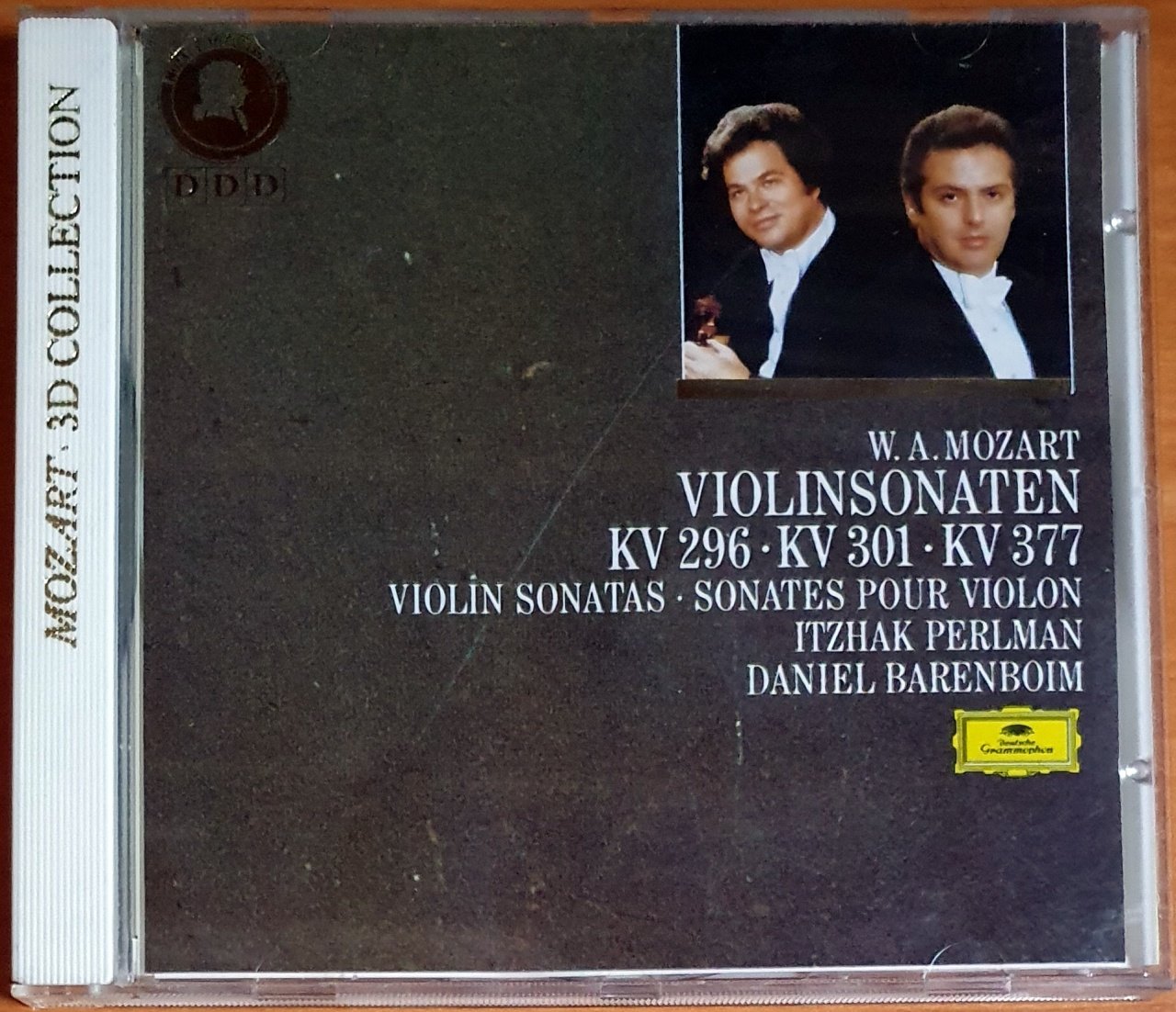 MOZART: VIOLINSONATEN KV 296, KV 301, KV 377 / ITZHAK PERLMAN, DANIEL BARENBOIM (1986) - CD DEUTSCHE GRAMMOPHON 2.EL