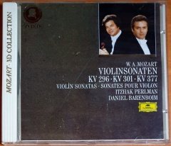 MOZART: VIOLINSONATEN KV 296, KV 301, KV 377 / ITZHAK PERLMAN, DANIEL BARENBOIM (1986) - CD DEUTSCHE GRAMMOPHON 2.EL