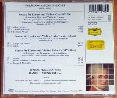 MOZART: VIOLINSONATEN KV 296, KV 301, KV 377 / ITZHAK PERLMAN, DANIEL BARENBOIM (1986) - CD DEUTSCHE GRAMMOPHON 2.EL