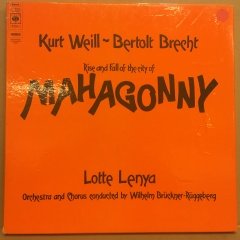 KURT WEILL - BERTOLT BRECHT RISE AND FALL OF THE CITY OF MAHAGONNY, LOTTE LENYA 1975 2.EL 2PLAK BOXSET