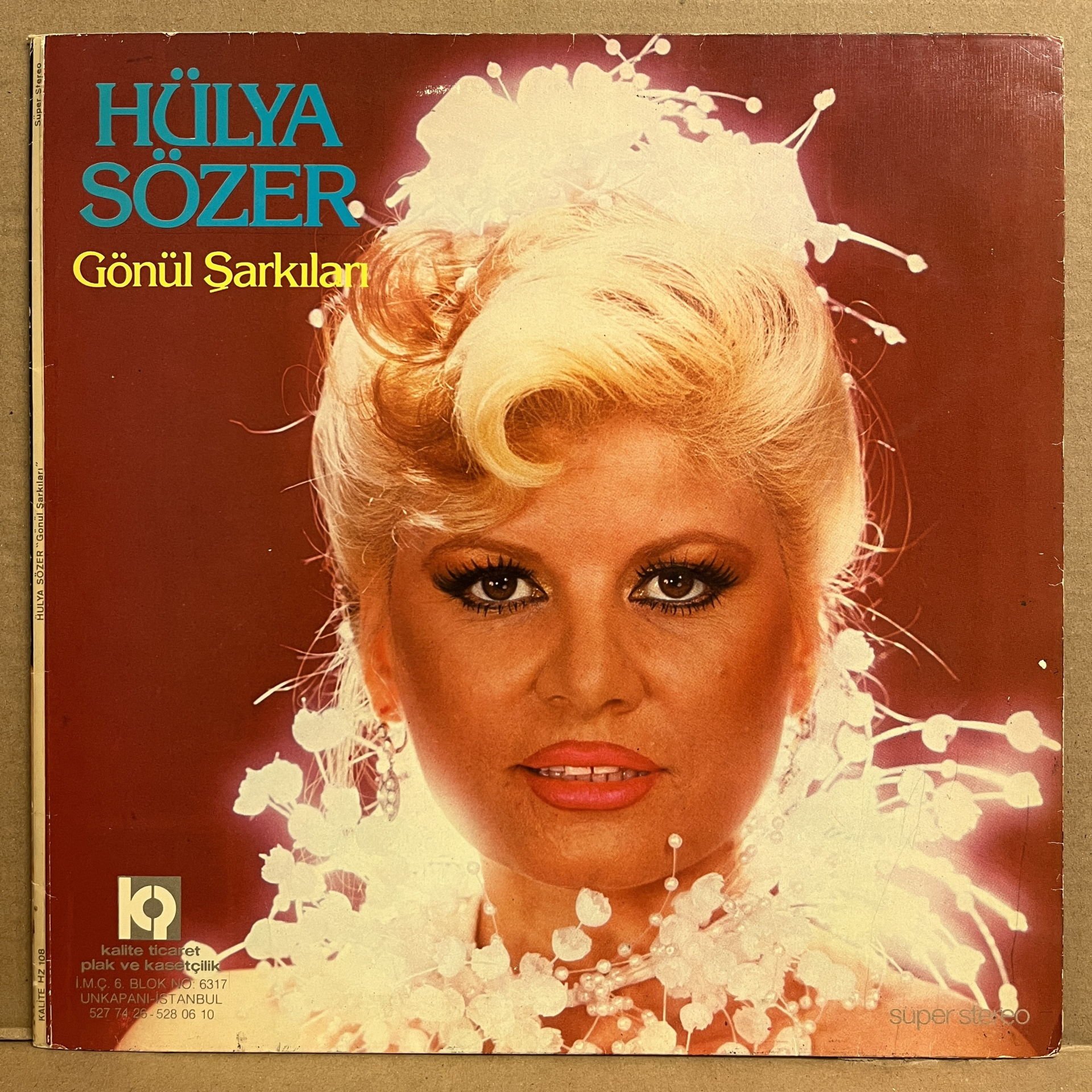 HÜLYA SÖZER - GÖNÜL ŞARKILARI (1984) - LP 2.EL PLAK