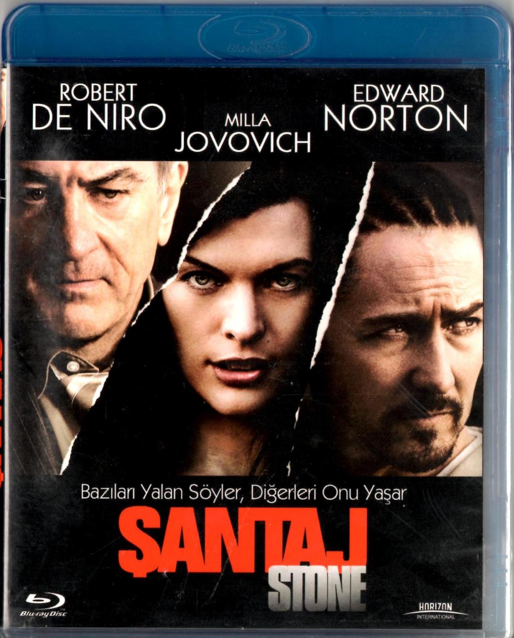 ŞANTAJ - STONE - ROBERT DE NIRO - MILLA JOVOVICH - EDWARD NORTON - BLU-RAY 2.EL