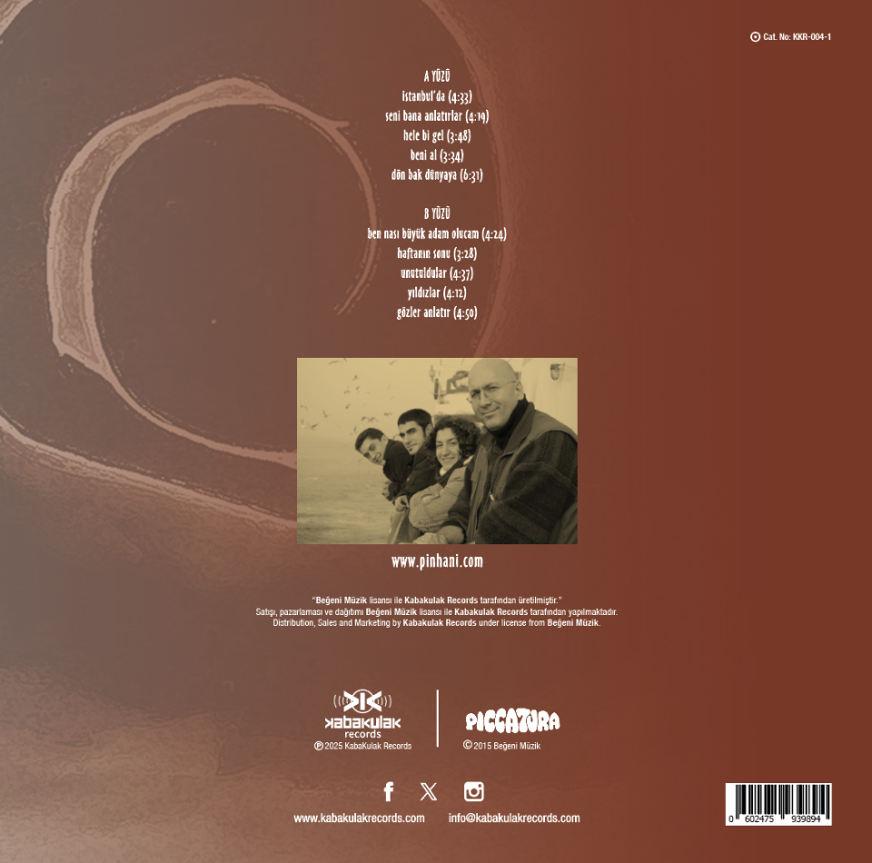 PİNHANİ - İNANDIĞIM MASALLAR  (2016) LP 2025 SIFIR PLAK