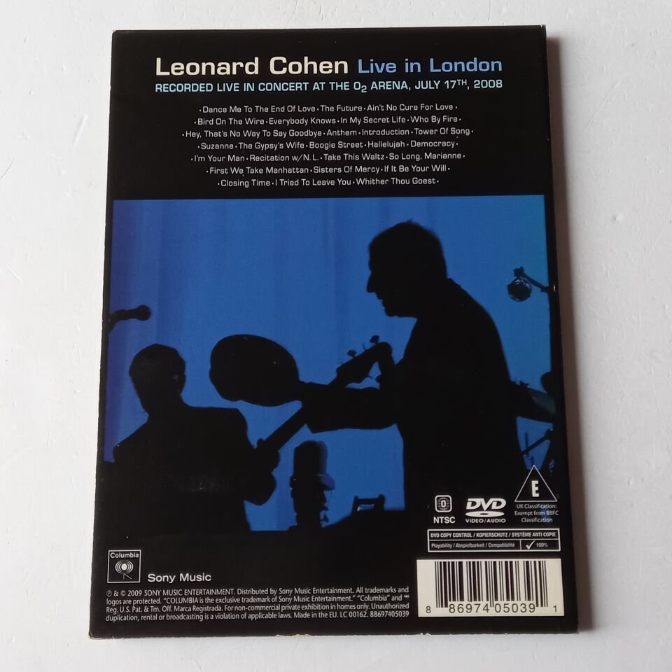 LEONARD COHEN - LIVE IN LONDON - DVD DIGIPAK 2.EL