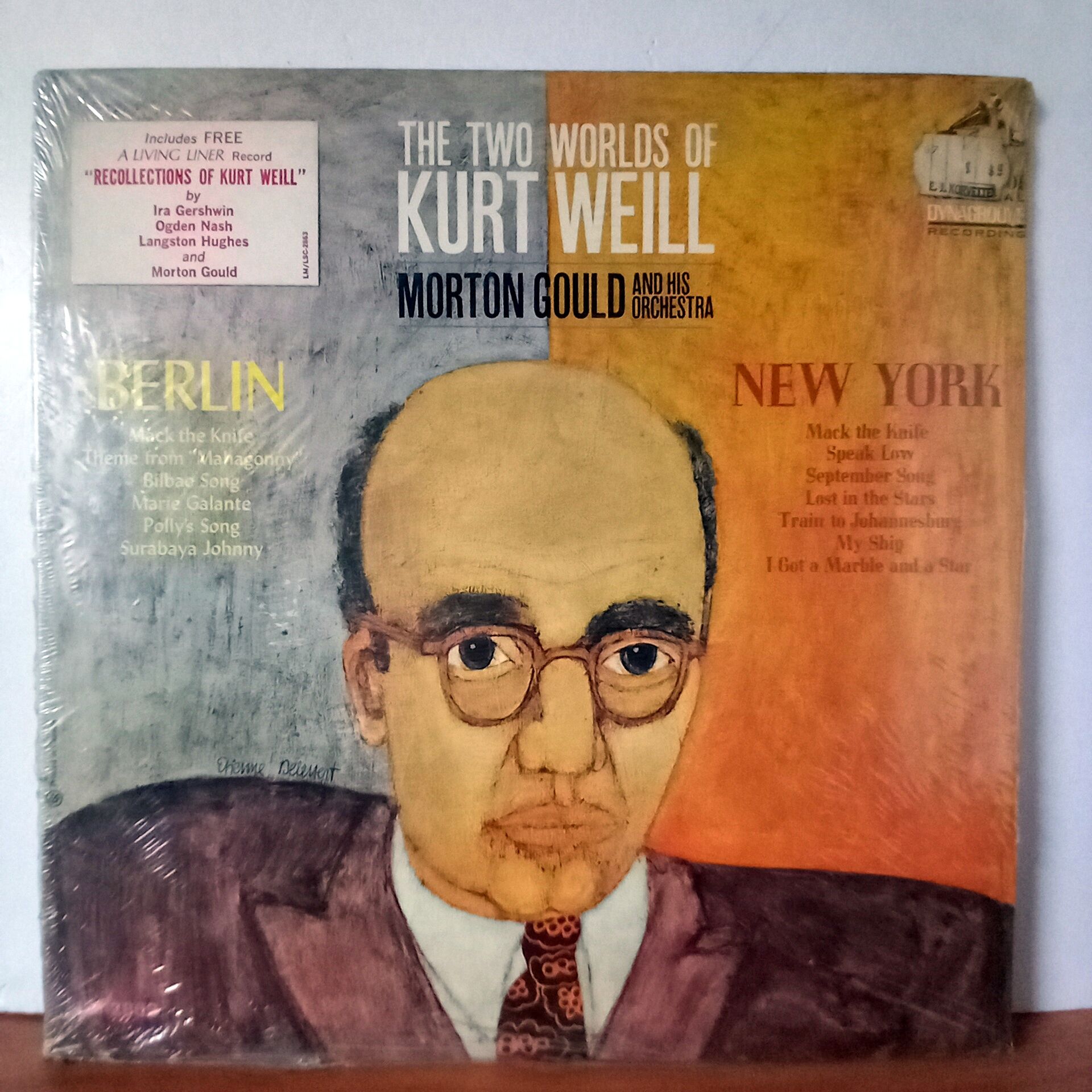 THE TWO WORLDS OF KURT WEILL - MORTON GOULD AND HIS ORCHESTRA (1966) - LP DÖNEM BASKI SIFIR PLAK
