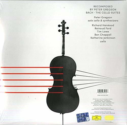 BACH - CELLO SUITES / RECOMPOSED BY PETER GREGSON (2018) - 3LP 180GR DEUTSCHE GRAMMOPHON SIFIR PLAK
