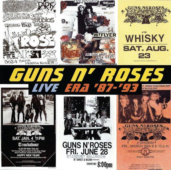 GUNS N' ROSES – LIVE ERA '87-'93 (1999) - 2CD REISSUE JEWEL CASE AMBALAJINDA SIFIR