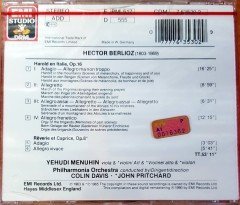 BERLIOZ - HAROLD EN ITALIE / YEHUDI MENUHIN CD SIFIR