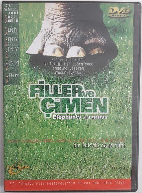 FİLLER VE ÇİMEN - SANEM ÇELİK - HALUK BİLGİNER - DERVİŞ ZAİM - DVD 2.EL