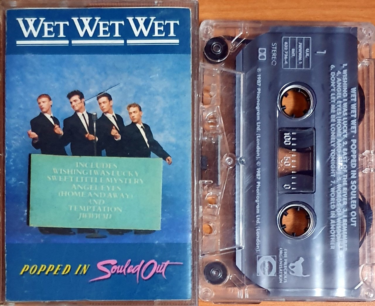 WET WET WET - POPPED IN SOULED OUT (1987) - KASET MADE IN UK 2.EL