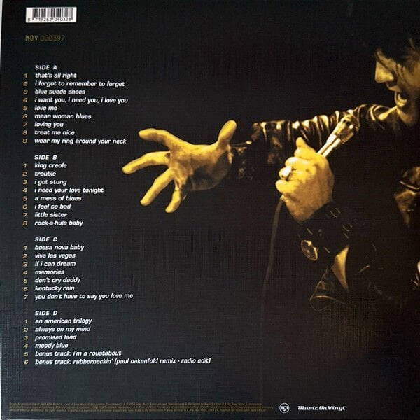 ELVIS PRESLEY - ELVIS 2ND TO NONE (2003) - 2LP 180GR 2025 GOLD COLOURED EDITION SIFIR PLAK