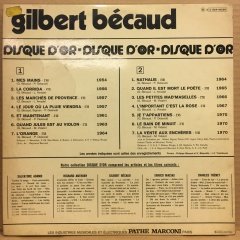 GILBERT BECAUD - DISQUE D'OR 2.EL PLAK