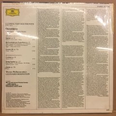 BEETHOVEN - OVERTURES WIENER PHIL. BERNSTEIN 1981 DÖNEM BASKISI SIFIR PLAK