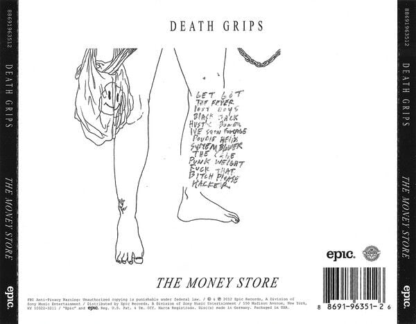 DEATH GRIPS – THE MONEY STORE (2012) - CD REISSUE JEWEL CASE AMBALAJINDA SIFIR