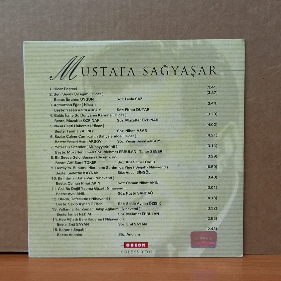 MUSTAFA SAĞYAŞAR - MUSTAFA SAĞYAŞAR 1 - CD 2.EL