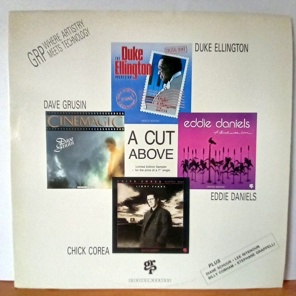 VARIOUS – A CUT ABOVE / LIMITED EDITION SAMPLER / DUKE ELLINGTON, EDDIE DANIELS, DAVE GRUSIN, CHICK COREA (1987) - LP 2.EL PLAK