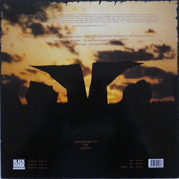 BATHORY – TWILIGHT OF THE GODS (1991) - CD REISSUE REMASTERED JEWEL CASE SIFIR