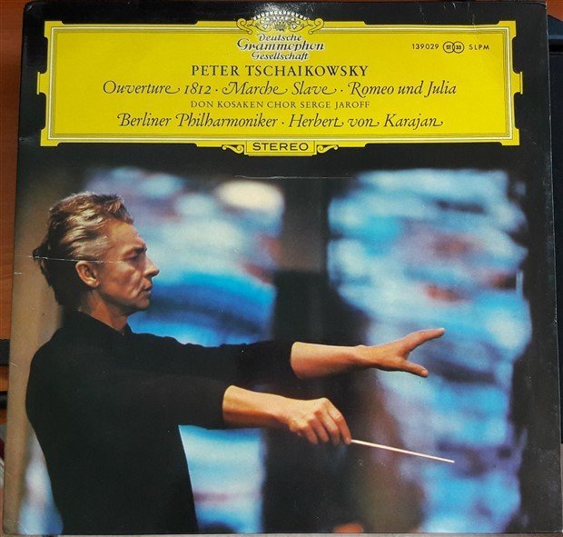 TCHAIKOVSKY 1812, MARCHE SLAVE, ROMEO AND JULIET BERLINER PHILHARMONIKER KARAJAN - LP 2.EL