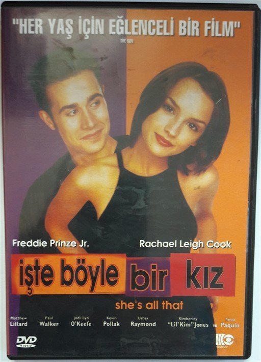 İŞTE BÖYLE BİR KIZ - SHE'S ALL THAT - FREDDIE PRINCE Jr. - RACHEL LEIGH COOK - DVD 2.EL