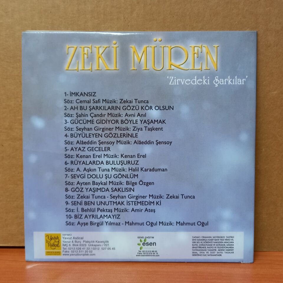 ZEKİ MÜREN - ZİRVEDEKİ ŞARKILAR (1990) - CD 2.EL