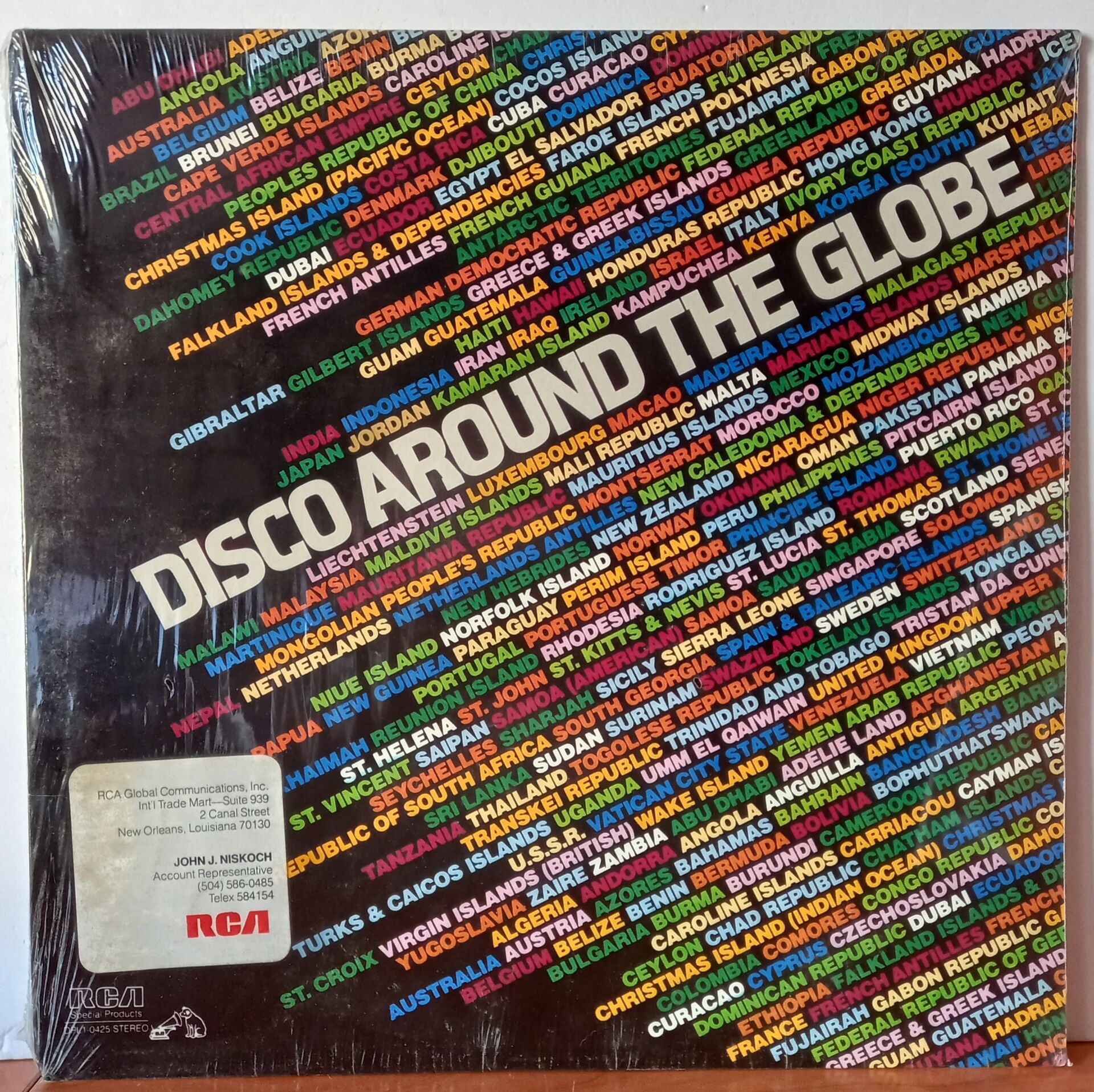 DISCO AROUND THE GLOBE / GREY AND HANKS, EDWIN STARR, BANDA BLACK RIO (1979) - LP DÖNEM BASKI SIFIR PLAK