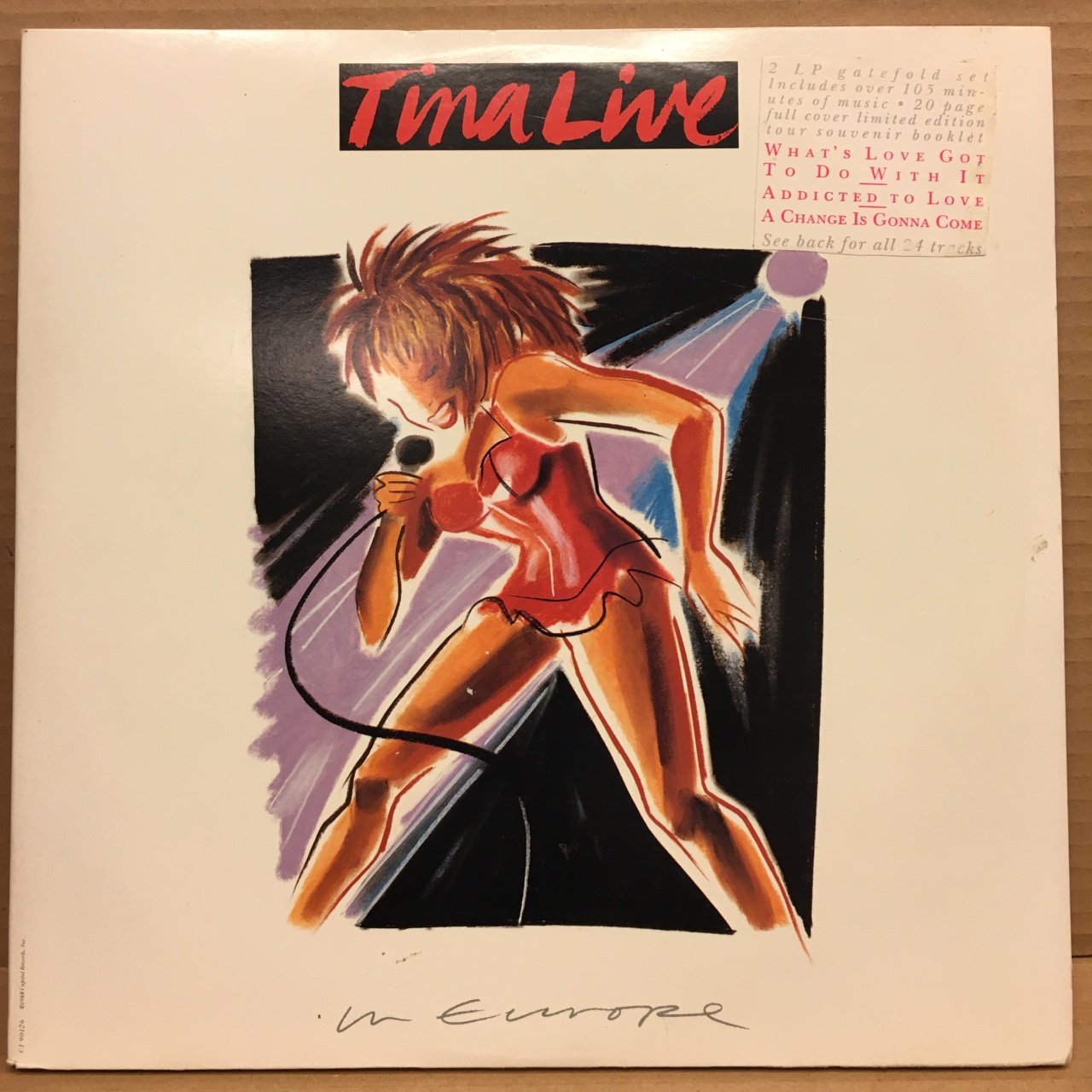 TINA TURNER - IN EUROPE 1988 2.EL 2PLAK