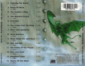 MANOWAR - THE HELL OF STEEL / BEST OF (1994) - CD AMBALAJINDA SIFIR