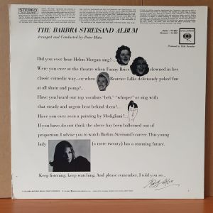 BARBRA STREISAND - THE BARBRA STREISAND ALBUM - LP 2.EL PLAK
