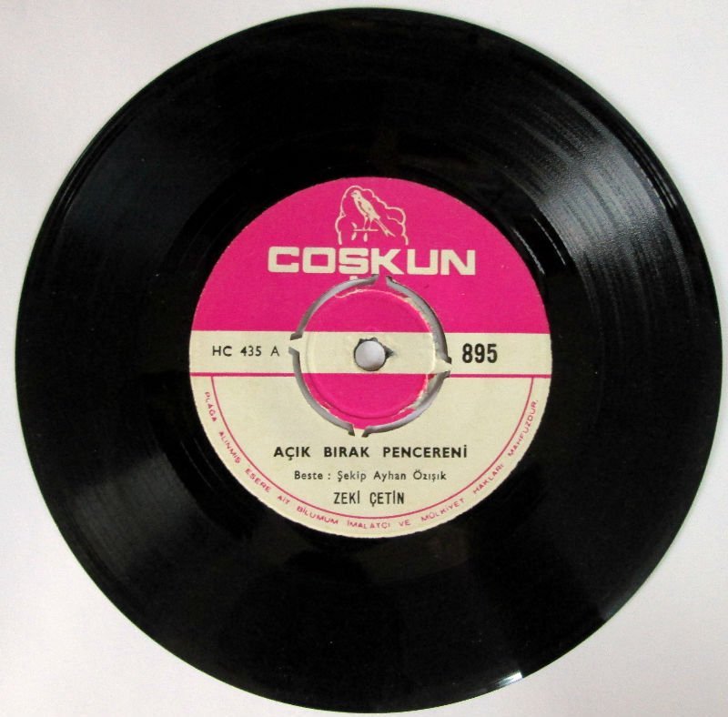 ZEKİ ÇETİN - AÇIK BIRAK PENCERENİ - 45LİK