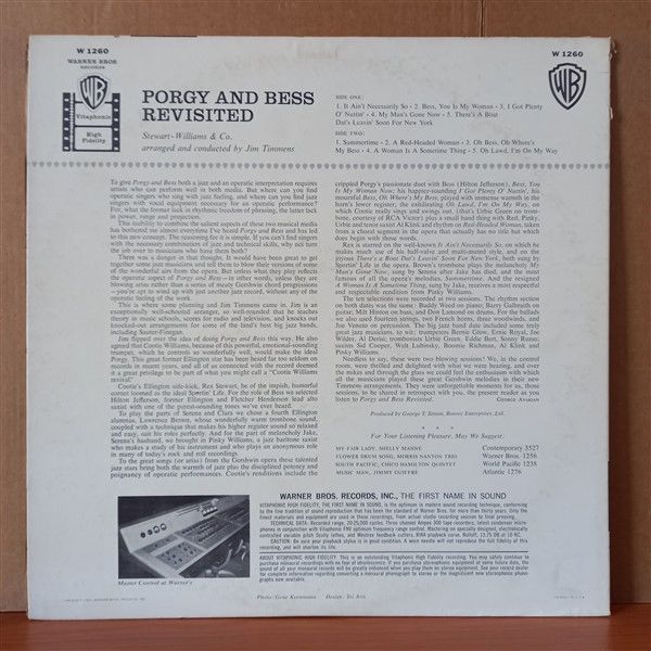 PORGY & BESS REVISITED / STEWART - WILLIAMS & CO. (1959) - LP 2.EL PLAK