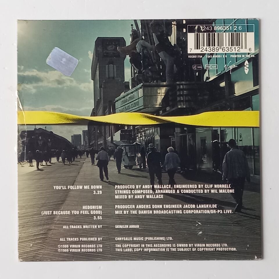 SKUNK ANANSIE – YOU'LL FOLLOW ME DOWN (1999) - CD SINGLE CARDSLEEVE 2.EL