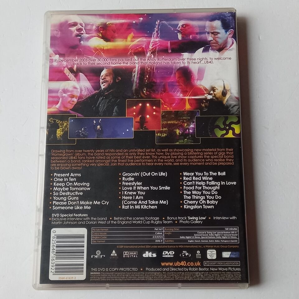 UB40 - HOMEGROWN IN THE HOLLAND LIVE - DVD 2.EL