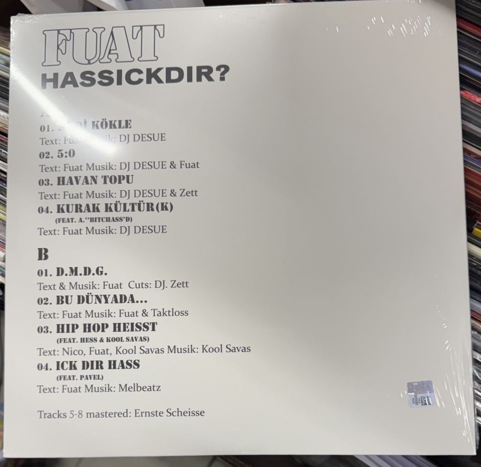 FUAT - HASSICKDIR? (1999) - LP TÜRKÇE RAP 2025 SIFIR PLAK