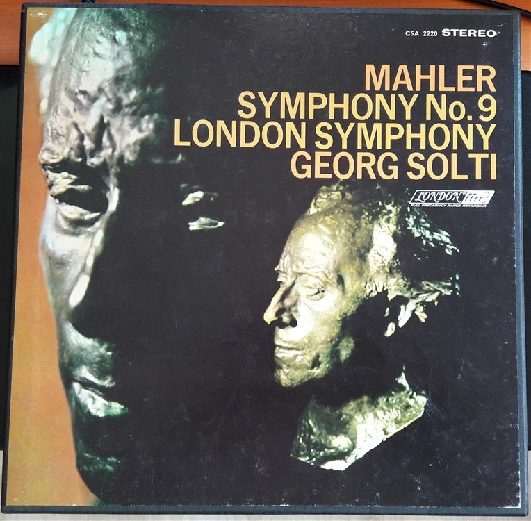 MAHLER: SYMPHONY NO.9, LONDON SYMPHONY, GEORG SOLTI - 2.EL 2PLAK KUTU