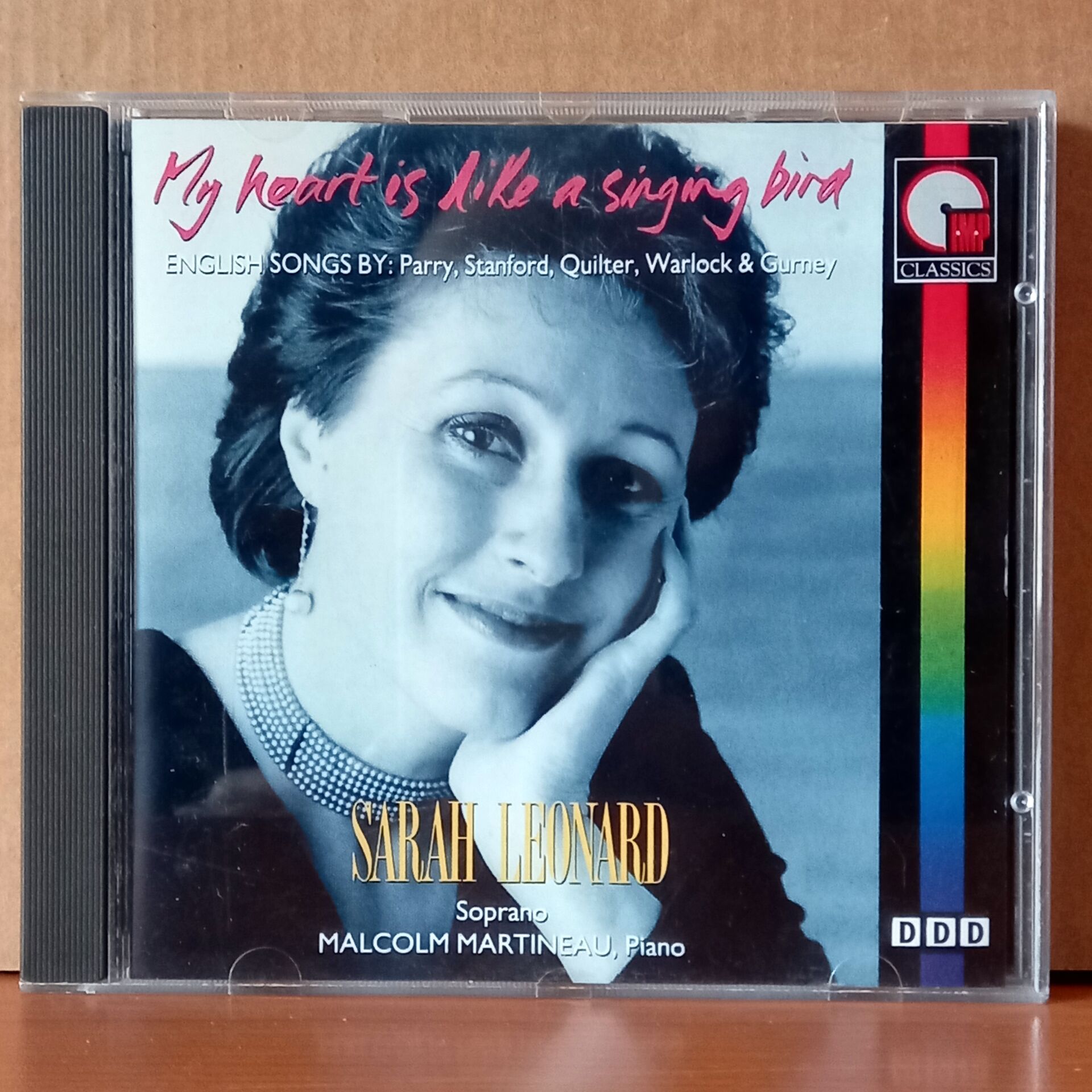 SARAH LEONARD, MALCOLM MARTINEAU – MY HEART IS LIKE A SINGING BIRD / ENGLISH SONGS BY PARRY, STANFORD, QUILTER, WARLOCK & GURNEY (1992) - CD 2.EL