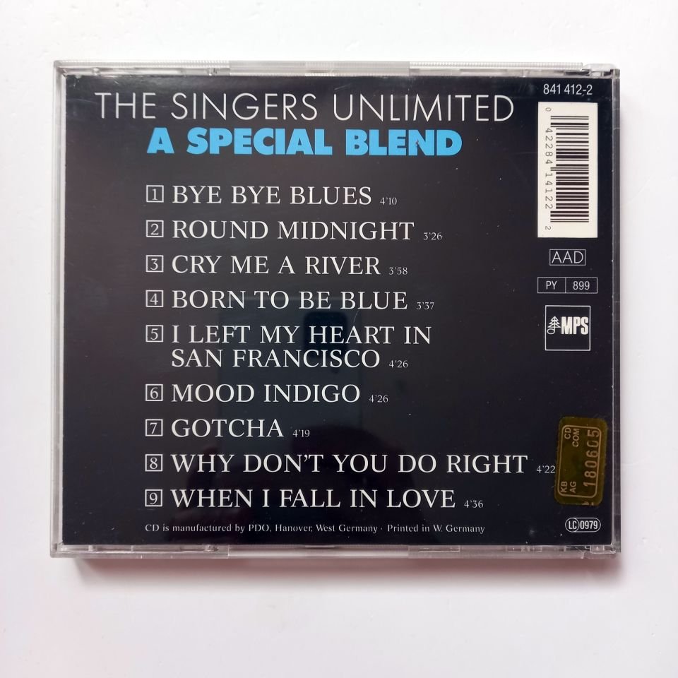 THE SINGERS UNLIMITED – A SPECIAL BLEND (1976) - CD REISSUE 2.EL