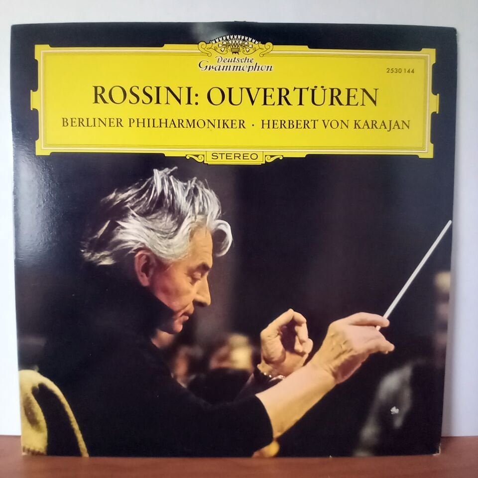 ROSSINI: OUVERTÜREN / BERLINER PHILHARMONIKER · HERBERT VON KARAJAN (1971) - LP 2.EL PLAK