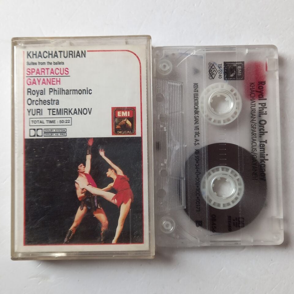 KHATCHATURIAN, ROYAL PHILHARMONIC ORCHESTRA, YURI TEMIRKANOV – SPARTACUS / GAYANEH (SUITES DE BALLETS) (1986) - KASET 2.EL