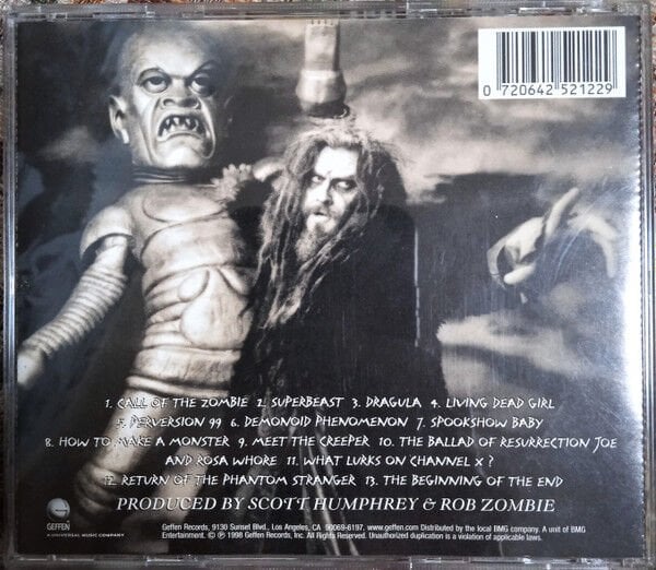 ROB ZOMBIE – HELLBILLY DELUXE (1998) - CD REISSUE JEWEL CASE AMBALAJINDA SIFIR